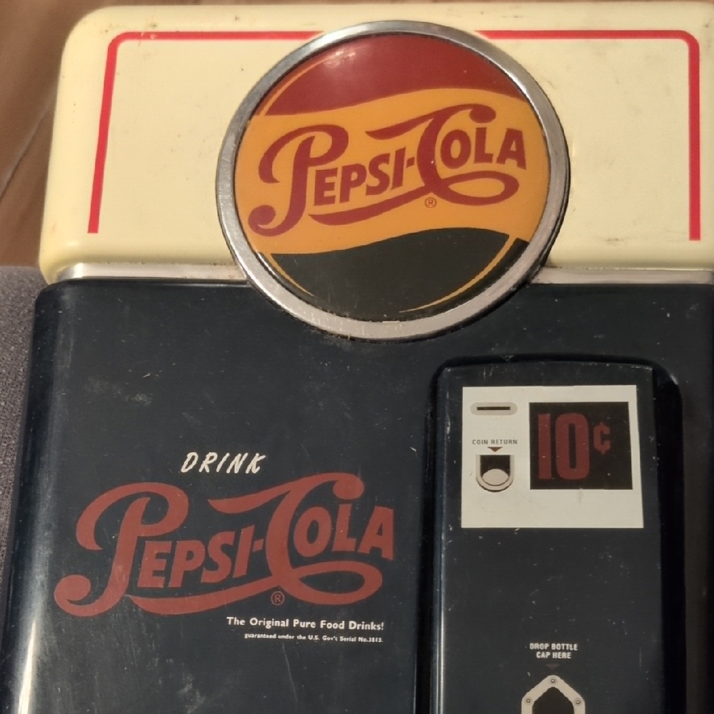 Vintage Pepsi-Cola Vending Machine Coin Slot
